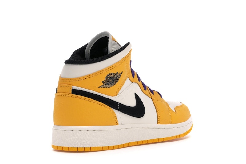 Jordan 1 Mid SE Lakers (GS)