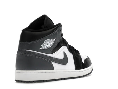 Jordan 1 Mid Black White Iron Grey