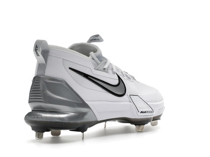 Nike Force Zoom Trout 9 Elite White Black Pure Platinum Metallic Silver
