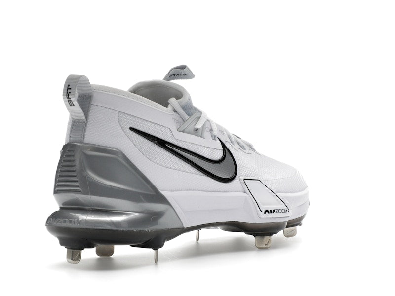 Nike Force Zoom Trout 9 Elite White Black Pure Platinum Metallic Silver