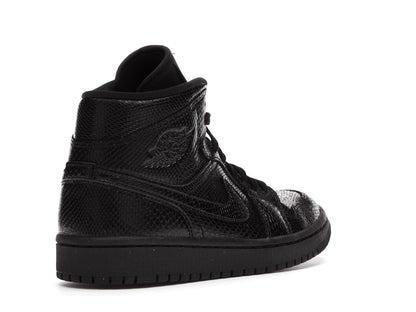 Jordan 1 Mid Black Snakeskin (Women's)