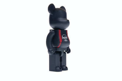 Bearbrick Medicom Herschel Peacoat 100% & 400% Set Navy