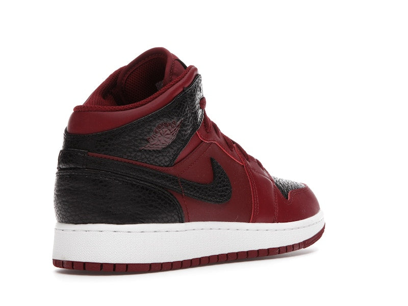 Jordan 1 Mid Team Red Black White (GS)