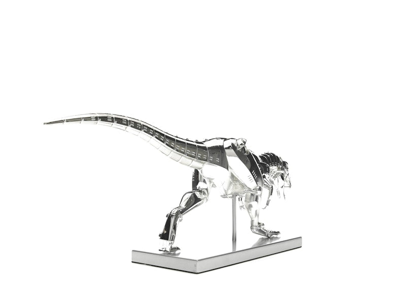 Hajime Sorayama T-Rex Cyborg Dinosaur Figure Silver