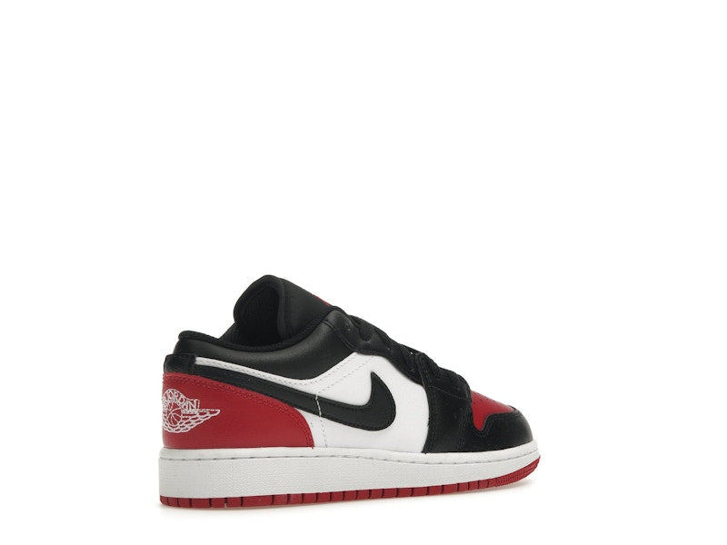 Jordan 1 Low Bred Toe 2.0 (GS)