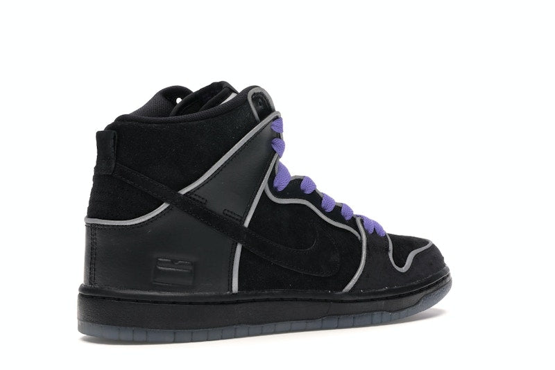 Nike SB Dunk High Black Purple Box