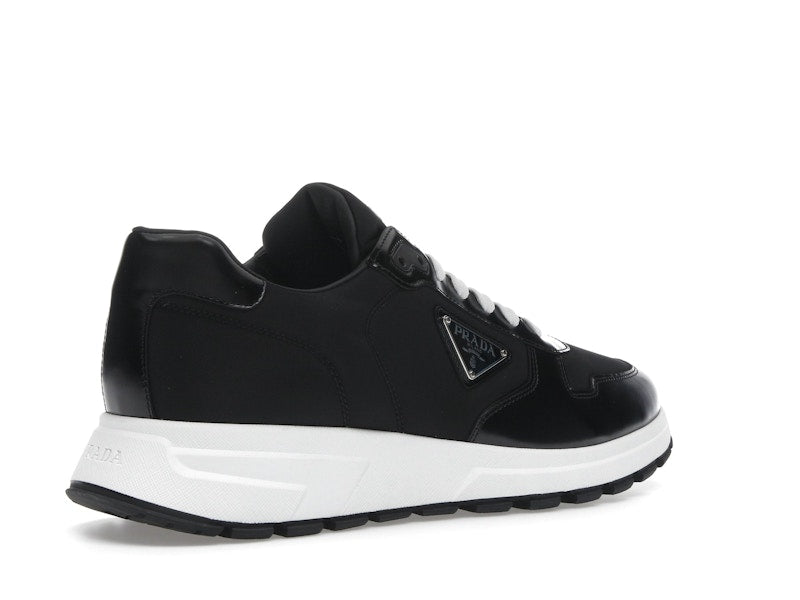 Prada PRAX 01 Sneakers Re-Nylon Brushed Leather Black White