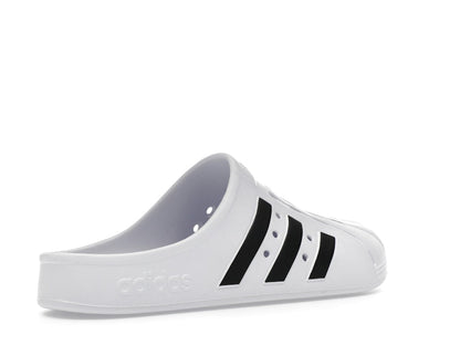 adidas Adilette Clog White Black