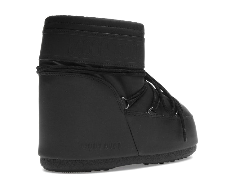 Moon Boot Icon Rubber Low Boot Black