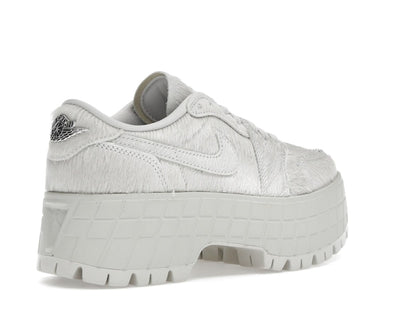 Jordan 1 Low Brooklyn Light Bone Metallic Silver (Women's)
