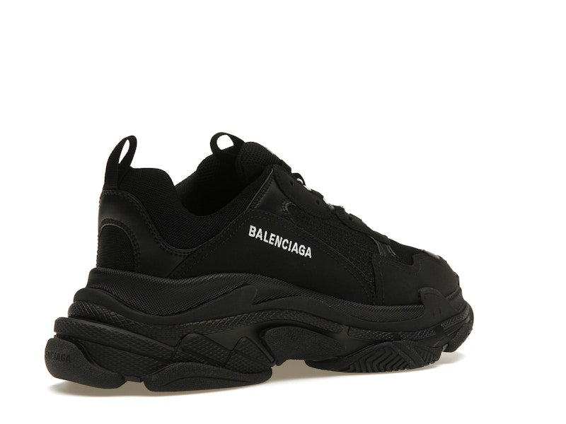 Balenciaga Triple S Black White Laces