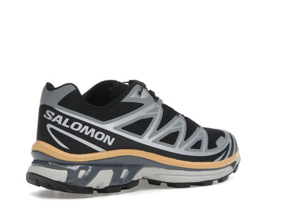 Salomon XT-6 Black Footwear Silver Warm Apricot