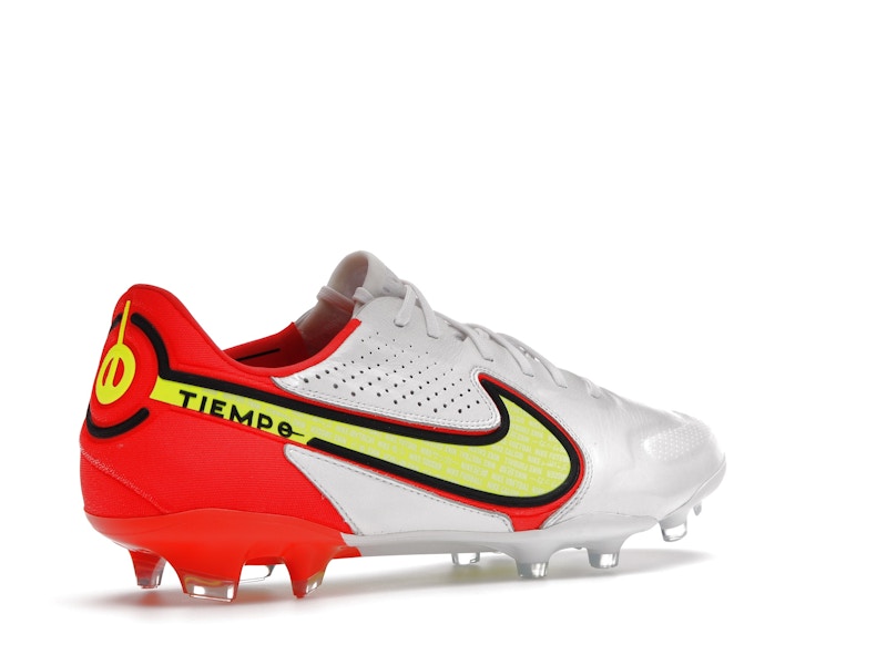 Nike Tiempo Legend 9 Elite FG White Bright Crimson Volt