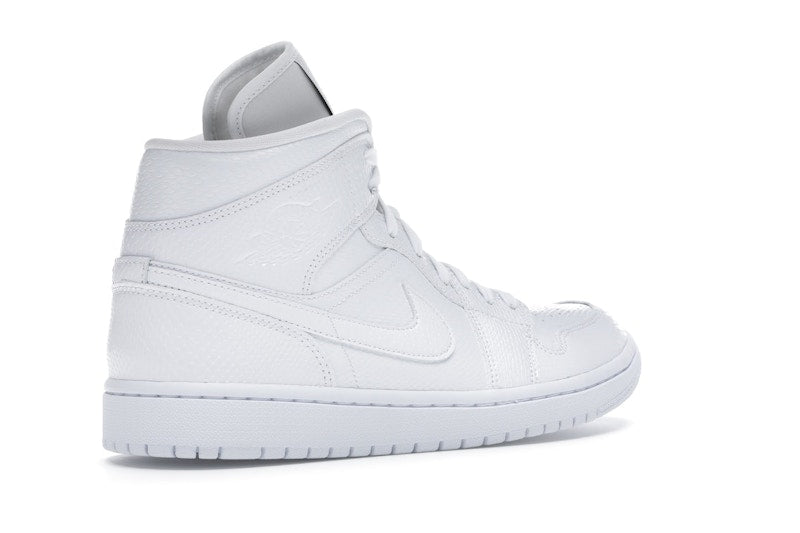 Jordan 1 Mid White Snakeskin (Women's)