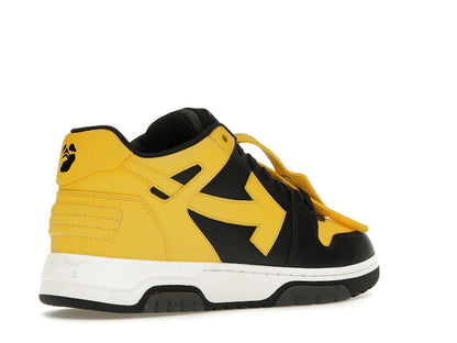 OFF-WHITE Out Of Office OOO Low Tops Black Yellow