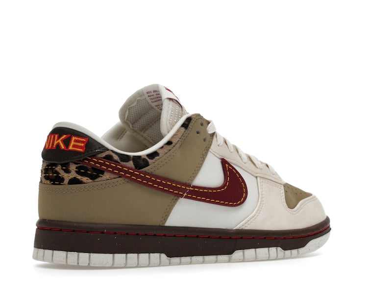 Nike Dunk Low Retro Khaki Team Red Pearl White (Women's)