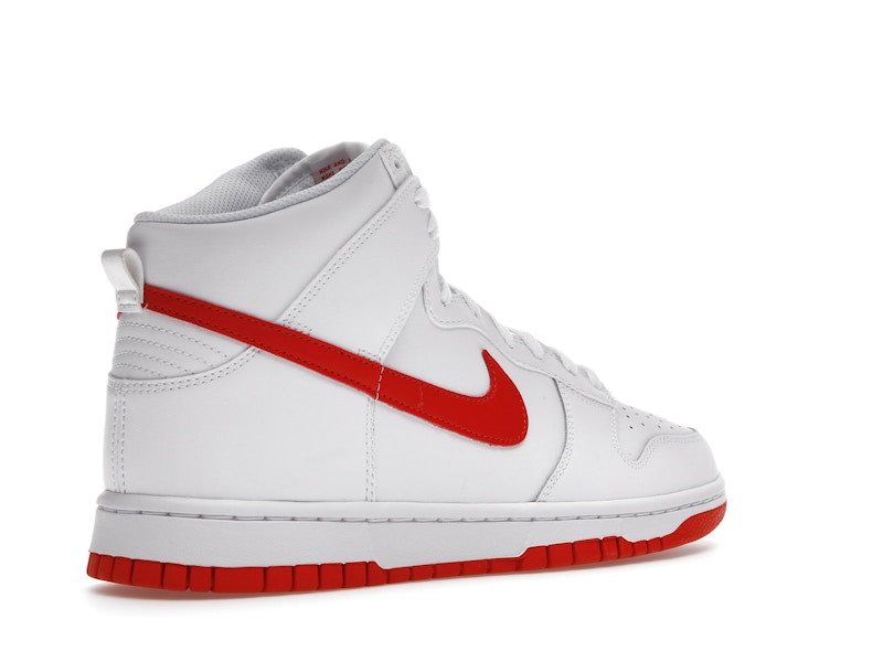 Nike Dunk High White Picante Red