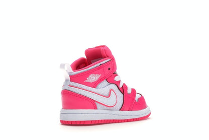 Jordan 1 Mid Hyper Pink White (TD)
