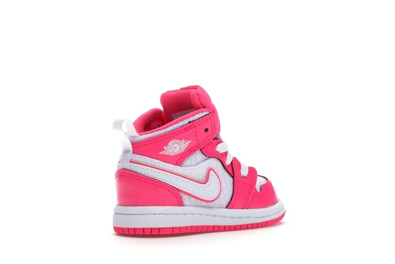 Jordan 1 Mid Hyper Pink White (TD)