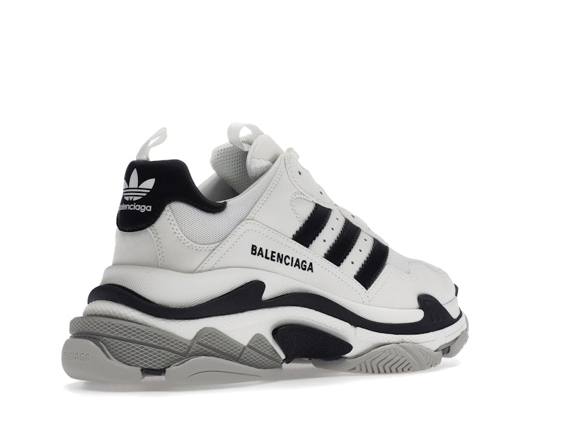 Balenciaga x adidas Triple S White Black