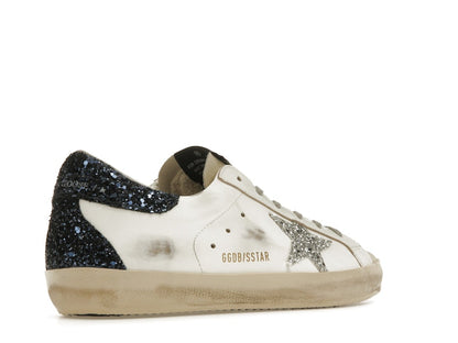 Golden Goose Super-Star White Blue Glitter (Women's)
