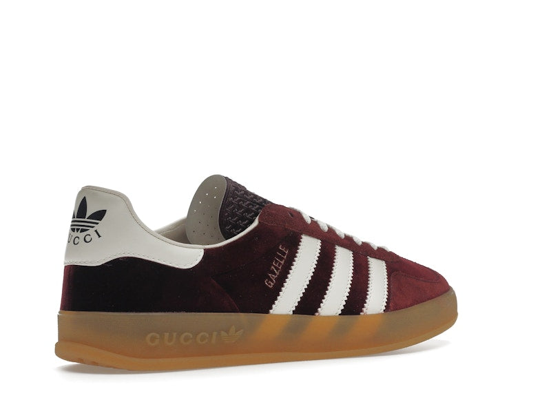 adidas x Gucci Gazelle Burgundy Velvet