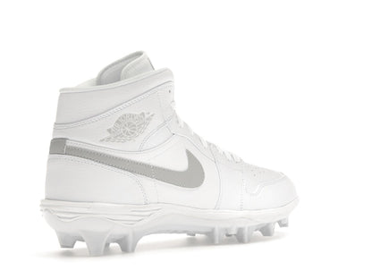 Jordan 1 Mid TD Cleat White Grey Fog