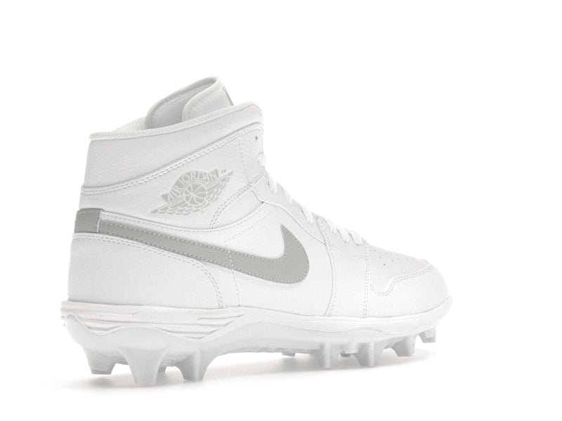 Jordan 1 Mid TD Cleat White Grey Fog