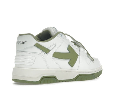 OFF-WHITE Out Of Office OOO Low Tops White Sage