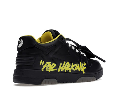 OFF-WHITE Out Of Office "OOO" Low Tops For Walking Black Yellow