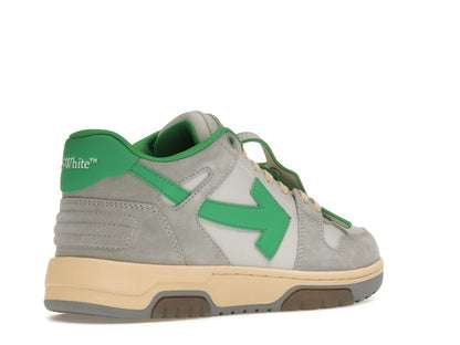 OFF-WHITE Out Of Office OOO Low Tops Light Grey Green