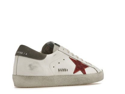 Golden Goose Super-Star White Red Grey