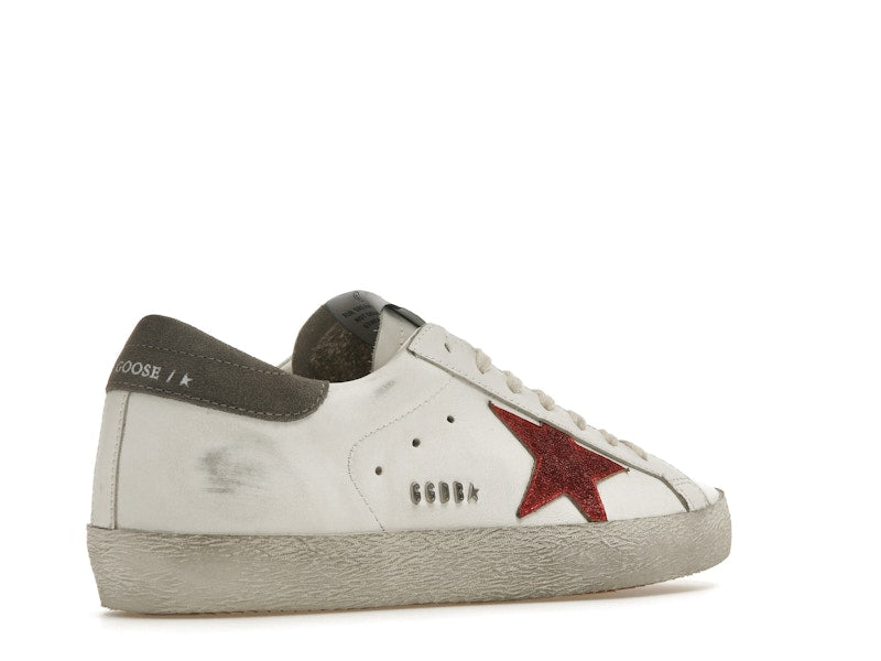 Golden Goose Super-Star White Red Grey