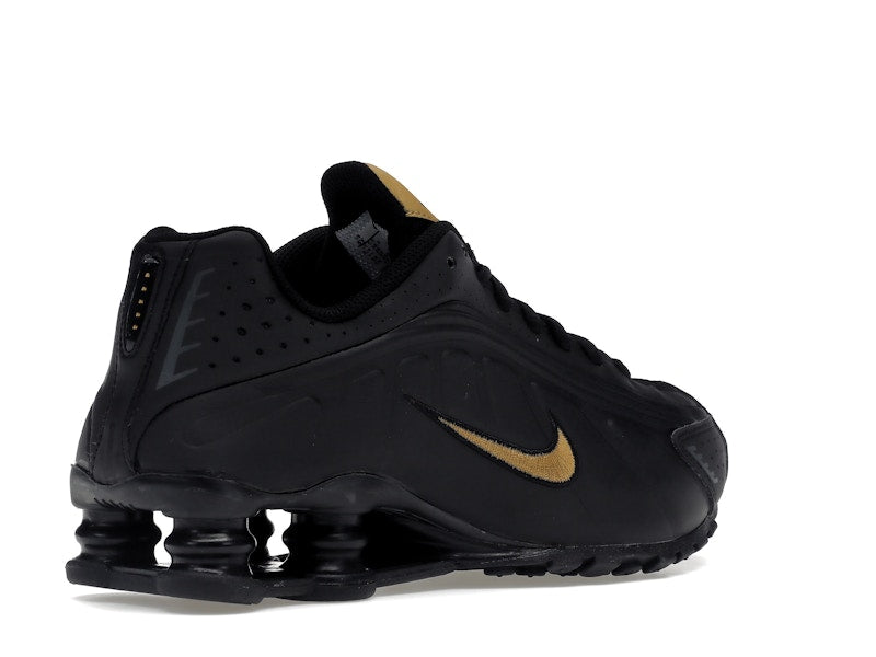 Nike Shox R4 Black Metallic Gold (GS)