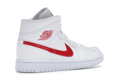 Jordan 1 Mid White University Red (Women's)