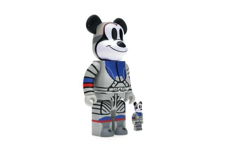 Bearbrick x Billionaire Boys Club x Mickey Mouse Astronaut 100% & 400% Set Multicolor