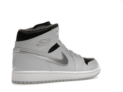 Jordan 1 Mid Pure Platinum Metallic Silver