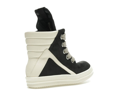 Rick Owens Geobasket Jumbo Lace High Black Milk