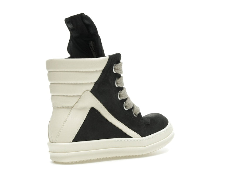 Rick Owens Geobasket Jumbo Lace High Black Milk