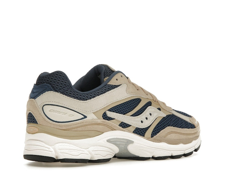 Saucony ProGrid Omni 9 Premium Beige Navy Blue