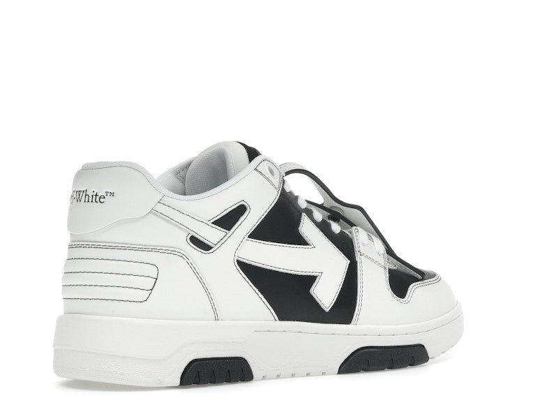 OFF-WHITE Out Of Office OOO Low Tops Black White