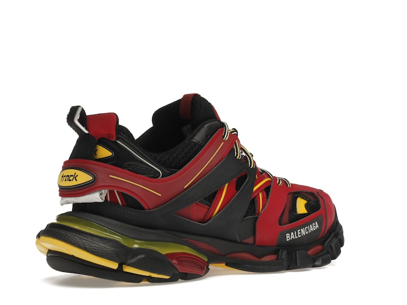 Balenciaga Track Trainers Burgundy Black