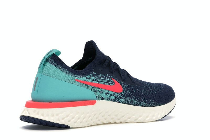 Nike Epic React Flyknit College Navy Hyper Jade
