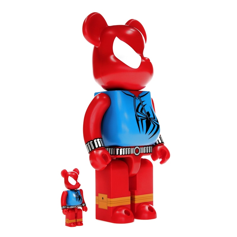 Bearbrick x Marvel Spider-Man Scarlet Spider 100% & 400% Set
