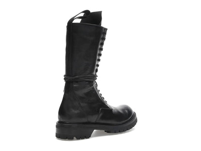 Rick Owens Army Laced Boot Black