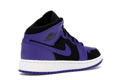 Jordan 1 Mid Black Dark Concord (GS)