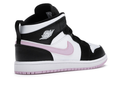 Jordan 1 Mid White Black Light Arctic Pink (PS)