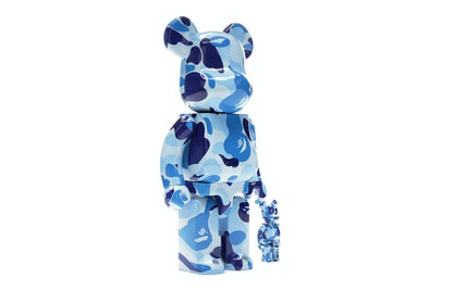 Bearbrick A Bathing Ape ABC Camo 100% & 400% Set Blue