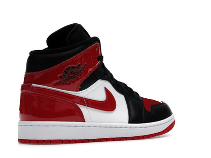 Jordan 1 Mid SE Patent Bred Toe
