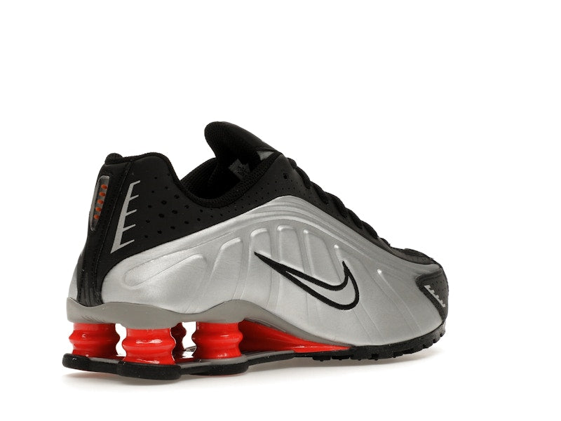 Nike Shox R4 Metallic Silver Black Picante Red (GS)